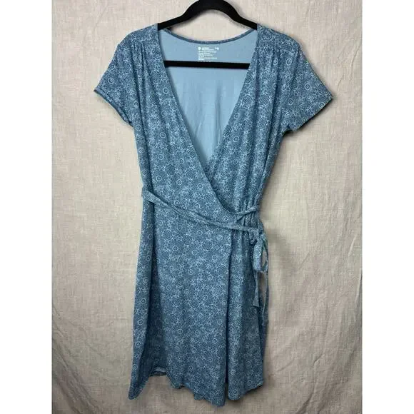 cassini dress in blue elliatt Linen Wrap Dress in Light Blue, Summer Maxi Dress, Linen Dress Women, Linen Dress with Belt, Linen V neck Dress, Plus Size Dress, L / Military main image 0